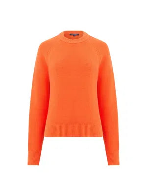 French Connection Lily Mozart Crew Neck Jumper - Flame Orange