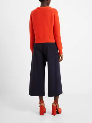 French Connection Lily Mozart Crew Neck Jumper - Flame Orange