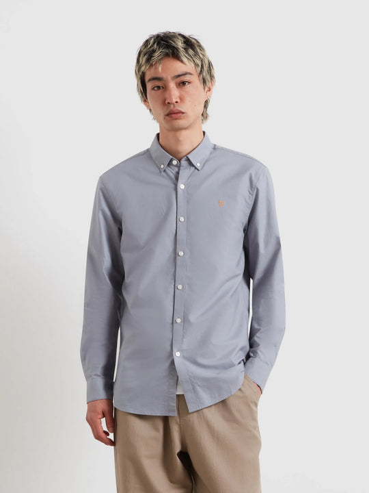 Farah Brewer Shirt  - Icelandic Blue