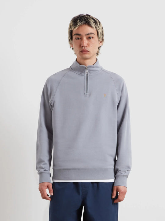 Farah Arnold 1/4 Zip - Icelandic Blue