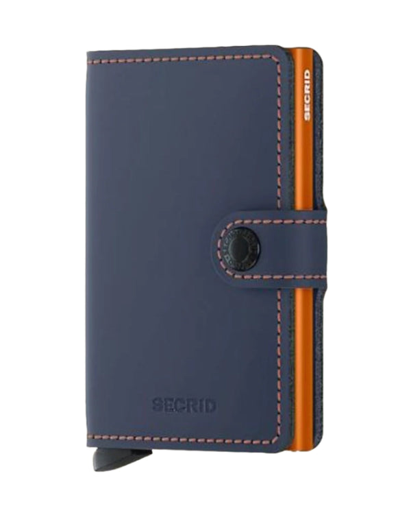 Secrid Miniwallet - Matte Nightblue & Orange