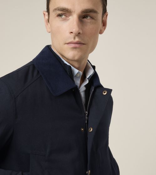 Skopes Ribble Wax Coat - Navy