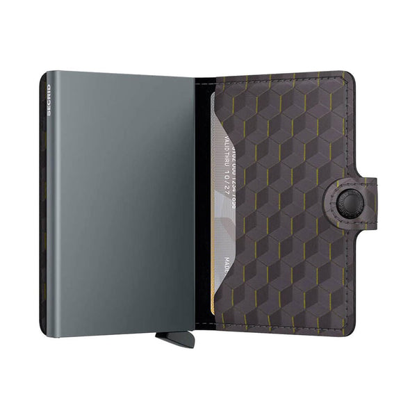 Secrid Miniwallet MOp Optical - Grey Yellow