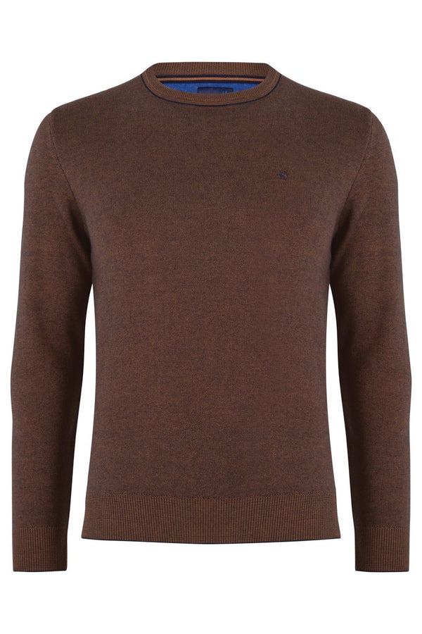 Benetti Carson Crew Knit - Coffee