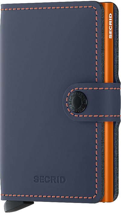 Secrid Miniwallet MM Matte - Nightblue Orange