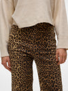 Vero Moda Tessa High Rise Wide Stretch Jeans - Silver Mink/Leopard