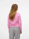Vero Moda Doffy Long Sleeve O-Neck Blouse  Fuchsia Pink Melange