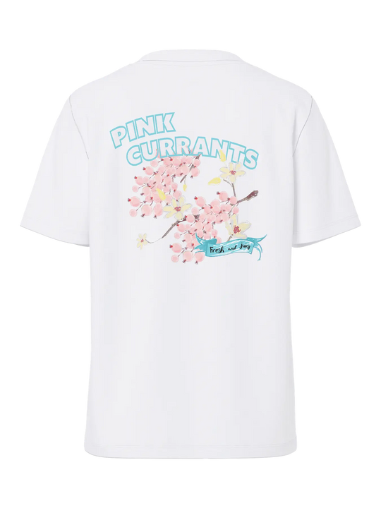 Pieces Brianna Short Sleeve Printed T Shirt - Pink Currant