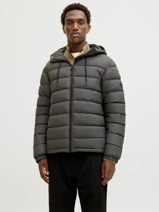 Jack & Jones Point Puffer Jacket - Asphalt