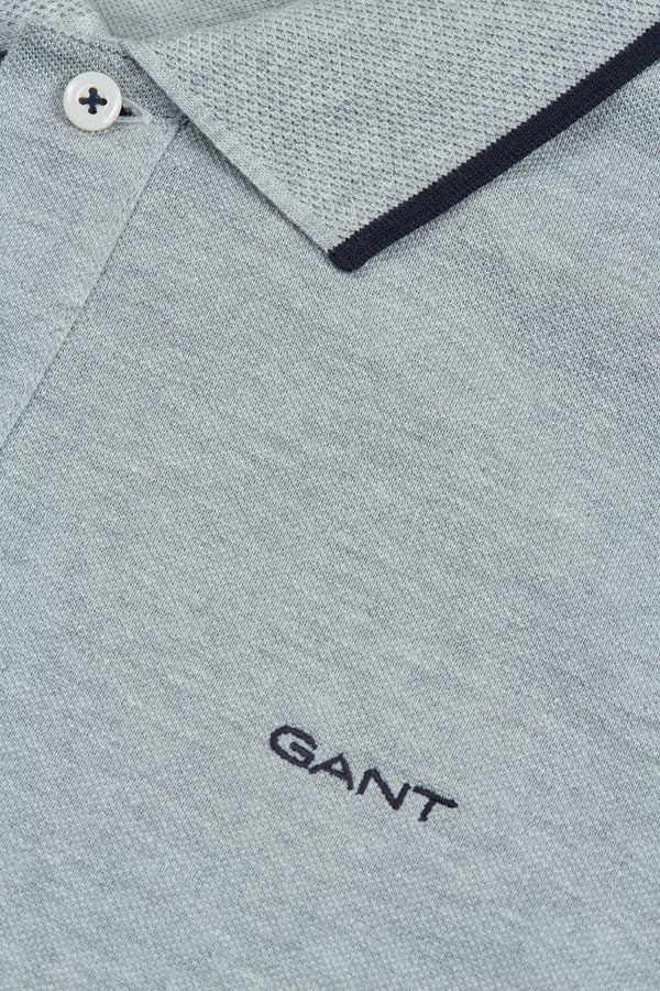 Gant Pique Polo - Grey Melange