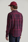 Gant Regular Garment Dyed Check Shirt - Rich Wine