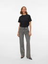 Vero Moda Naima Short Sleeve O-Neck T-shirt - Black [Size XXL]