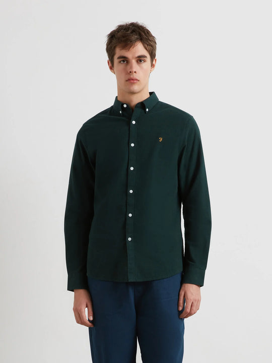 Farah Steen Casual Long Sleeve Shirt - Woodland Pine Marl
