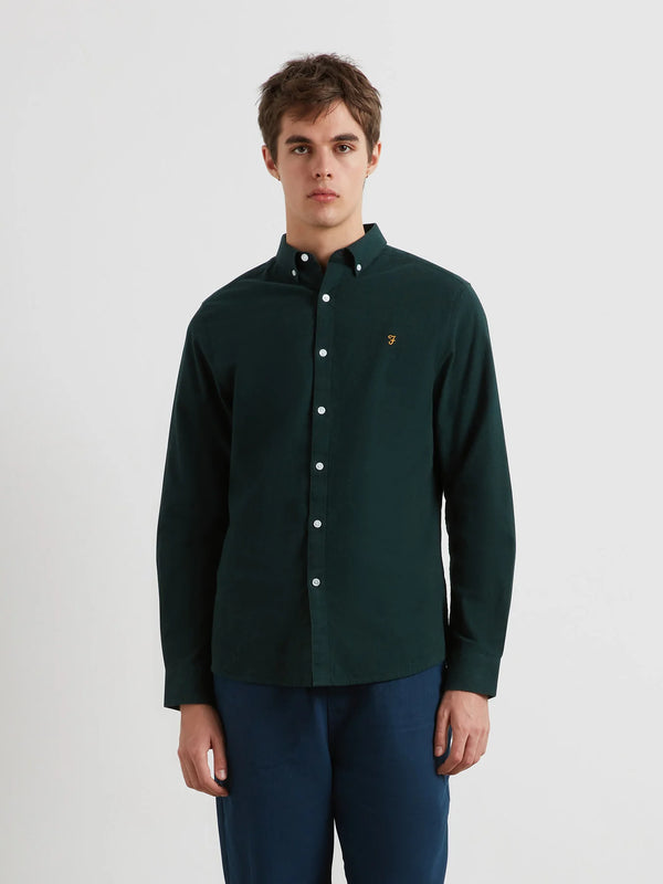 Farah Steen Casual Long Sleeve Shirt - Woodland Pine Marl