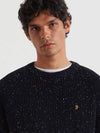 Farah Sage Nepped Sweater - True Navy