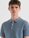 Farah Blanes Short Sleeve Polo - Chalk Blue