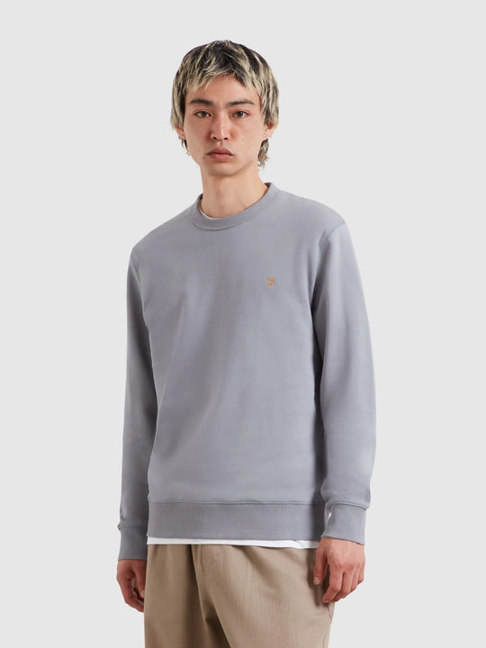 Farah Hemming Crew Neck - Icelandic Blue