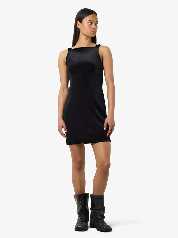 Noisy May Lordi Short Sleeve Detail Dress - Black