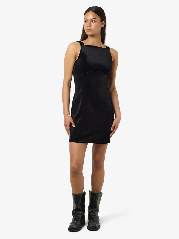 Noisy May Lordi Short Sleeve Detail Dress - Black