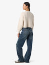 Noisy May Vixen Long Sleeve O-Neck Embroidery Knit - Birch
