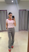 Pieces May Short Sleeve Tee - Pink -a-boo