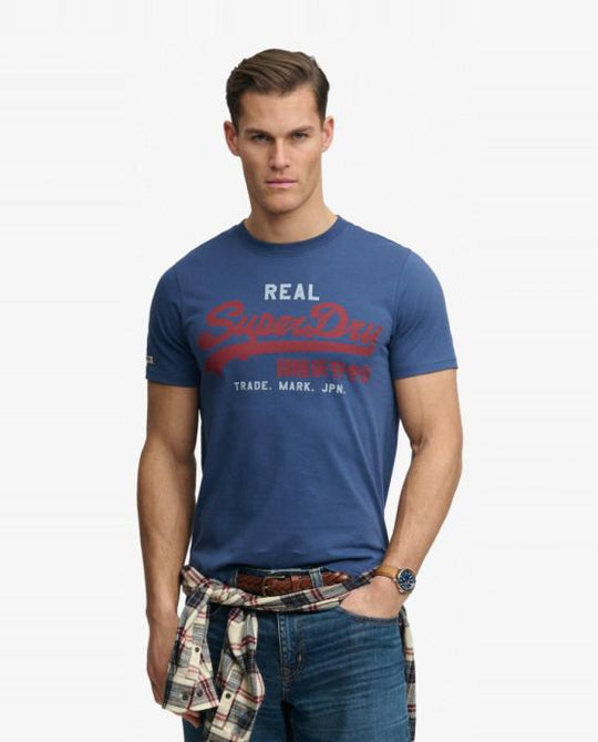 Superdry VL Classic Tee - Hampton Blue