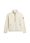 Superdry Active Half Zip Fleece - Rice White