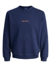 Jack & Jones Norrebro Emb Sweat Crew - Ocean Cavern