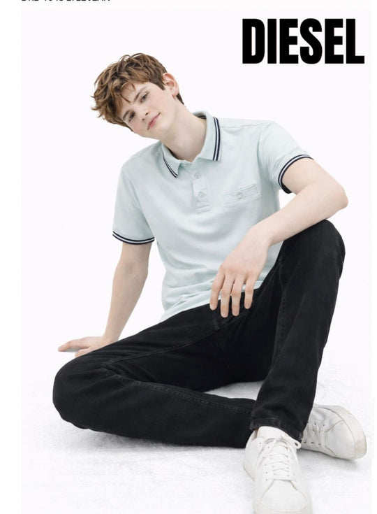 Diesel Boys Nixon Polo - Pale Green