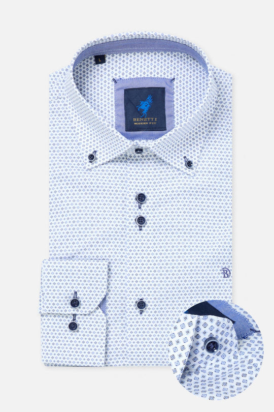 Benetti Alex Long Sleeve Shirt - Blue 2