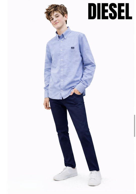 Diesel Boys Keane Oxford Shirt - Sky Blue