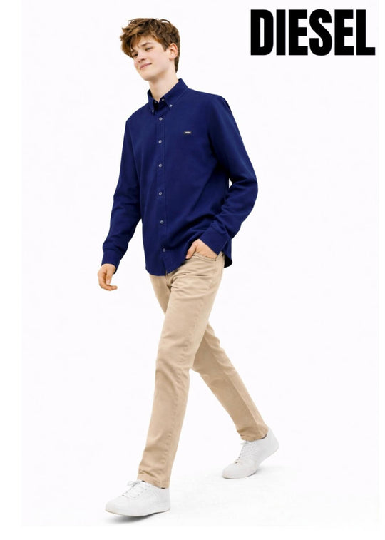 Diesel Boys Lloyd Oxford Shirt - Navy