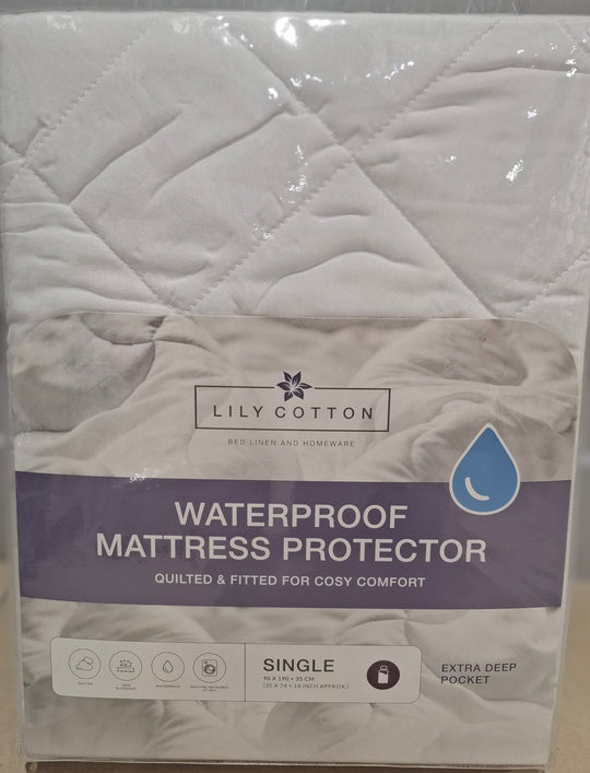 Lily Cotton Waterproof Mattress Protector