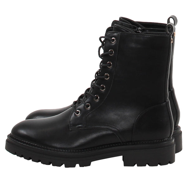 Rant & Rave Mona Flat Biker Boot - Black