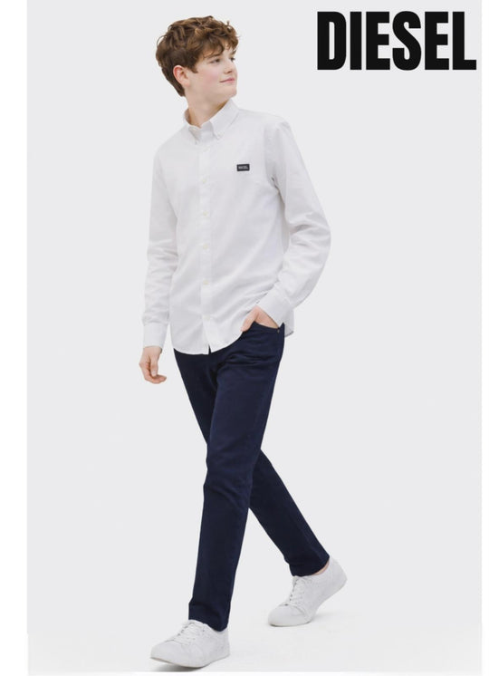 Diesel Boys Phil Oxford Shirt - White