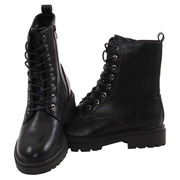 Rant & Rave Mona Flat Biker Boot - Black