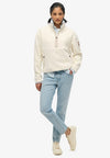 Superdry Active Half Zip Fleece - Rice White