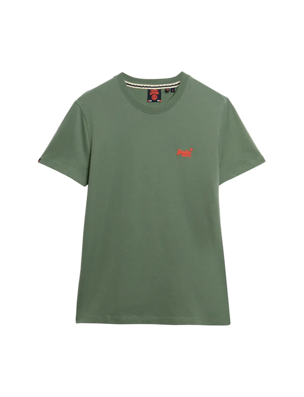 Superdry Essential Logo EMB Tee - Laurel Khaki