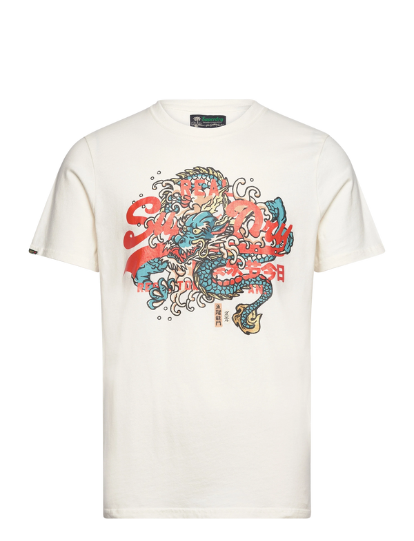 Superdry Tokyo VL Graphic T-Shirt - Off White