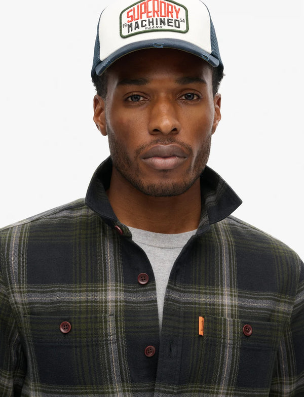 Superdry Vintage Check Shirt - Boseman Check Black