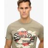 Superdry VL Tokyo Relaxed Tee - Light Khaki Green