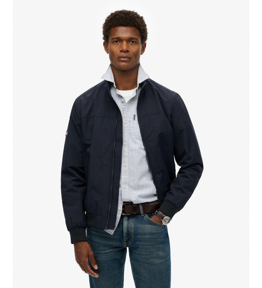 Superdry Nylon Harrington Jacket - Eclipse Navy