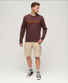 Superdry Core Logo Classic Sweat - Rich Deep Burgundy