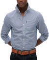 Superdry Essentials Oxford Shirt - Classic Blue Gingham