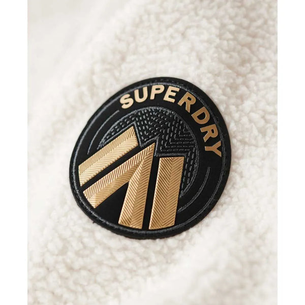 Superdry Country Club Borg Half Zip - Ebony