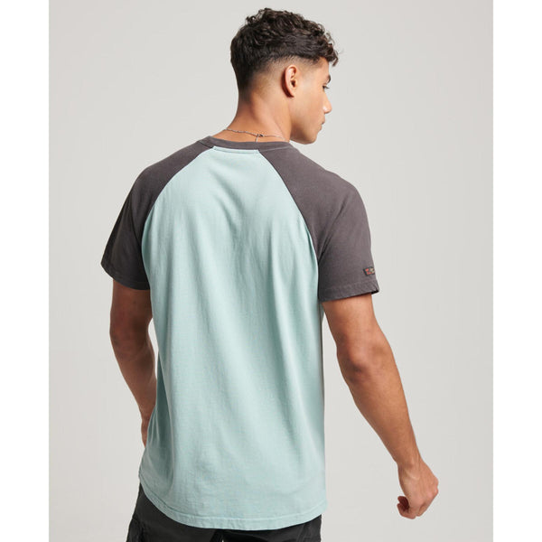 Superdry Vintage Venue Classic Tee - Fresh Mint Green/ Carbon Grey