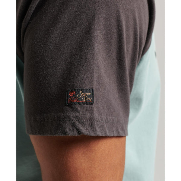 Superdry Vintage Venue Classic Tee - Fresh Mint Green/ Carbon Grey