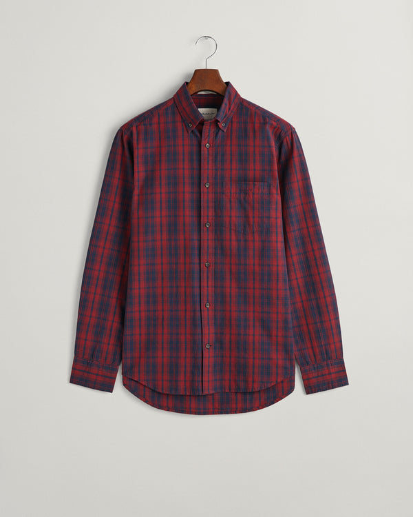 Gant Reg Archive Poplin Plaid Shirt - Plumped Red