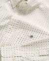 Gant Slim Micro Print Shirt - Eggshell