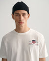 Gant Reg Archive Shield Emb SS T-Shirt - White